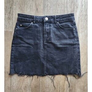 RIVER ISLAND Gray Denim Skirt Size 10